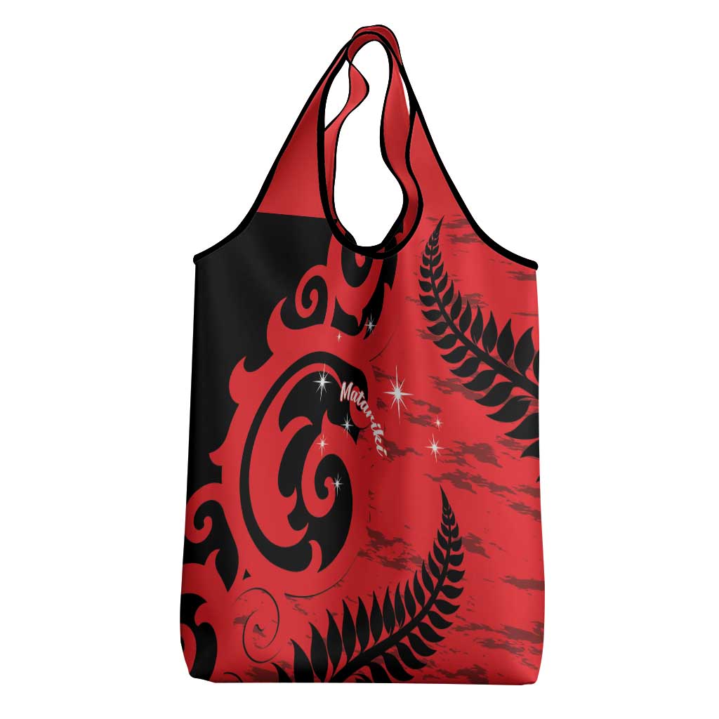New Zealand Matariki Grocery Bag Maori New Year Koru Pattern LT22 - Polynesian Pride