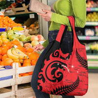 New Zealand Matariki Grocery Bag Maori New Year Koru Pattern LT22 - Polynesian Pride