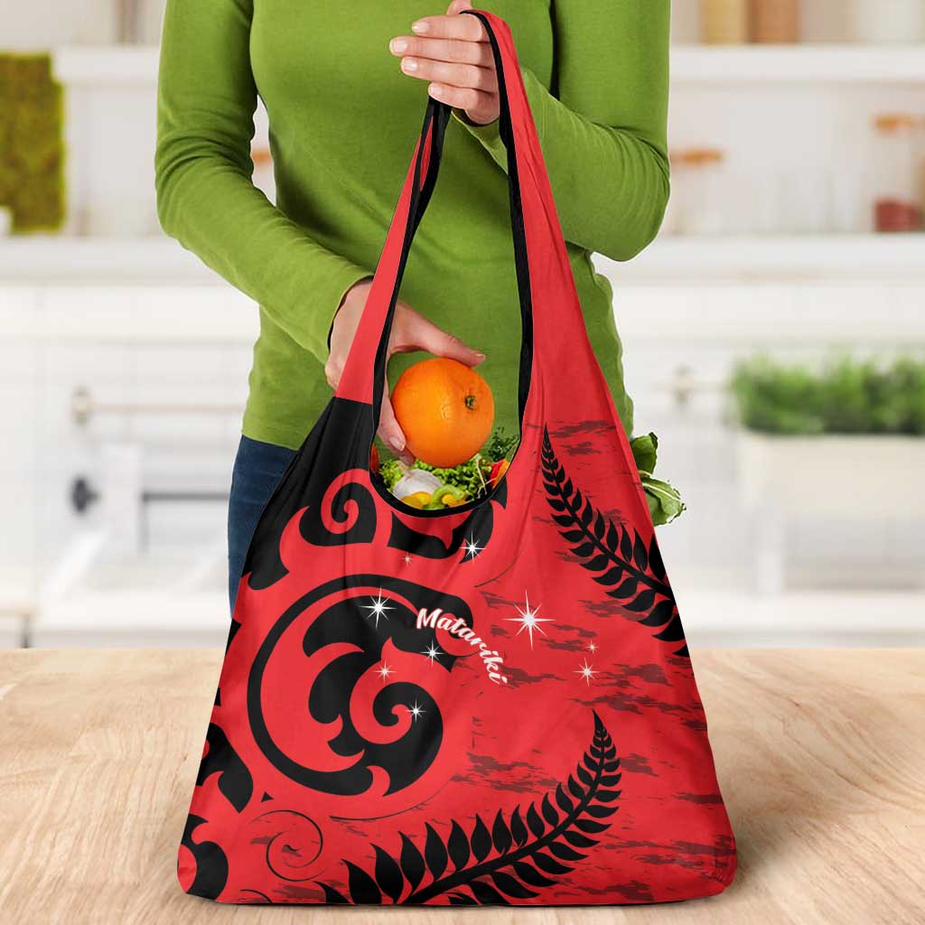 New Zealand Matariki Grocery Bag Maori New Year Koru Pattern LT22 - Polynesian Pride