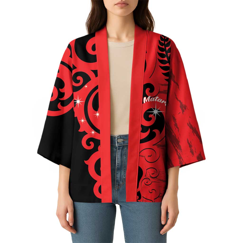 New Zealand Matariki Kimono Maori New Year Koru Pattern