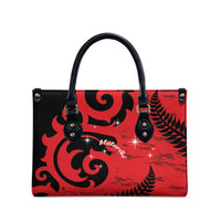 New Zealand Matariki Leather Bag Maori New Year Koru Pattern LT22 - Polynesian Pride