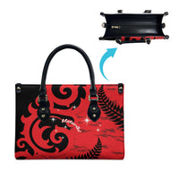 New Zealand Matariki Leather Bag Maori New Year Koru Pattern LT22 - Polynesian Pride