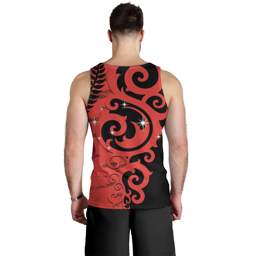 New Zealand Matariki Men Tank Top Maori New Year Koru Pattern LT22 - Polynesian Pride