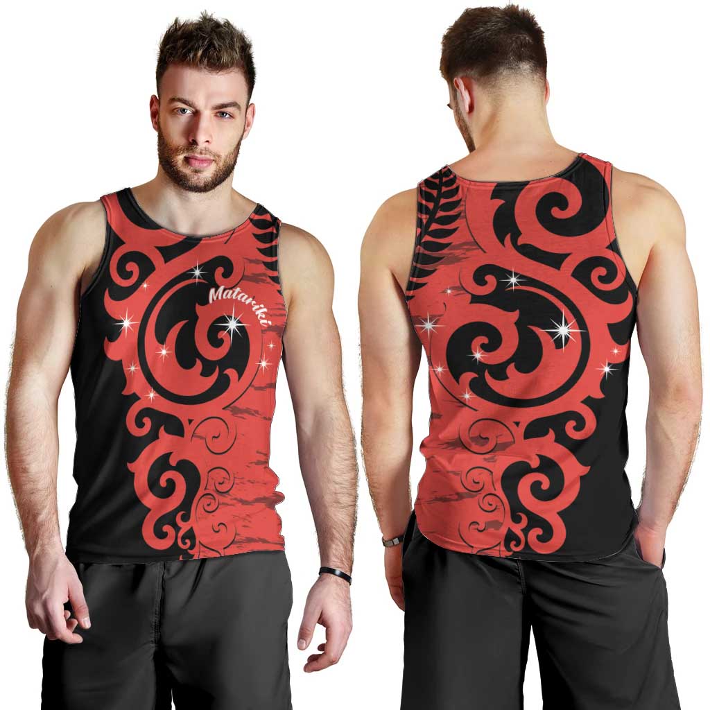 New Zealand Matariki Men Tank Top Maori New Year Koru Pattern LT22 - Polynesian Pride