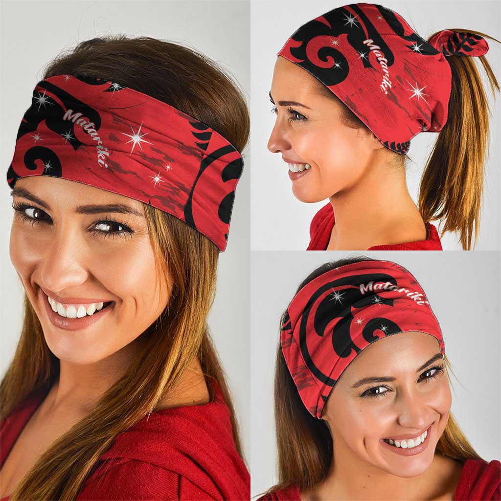 New Zealand Matariki Neck Gaiter Maori New Year Koru Pattern LT22 - Polynesian Pride