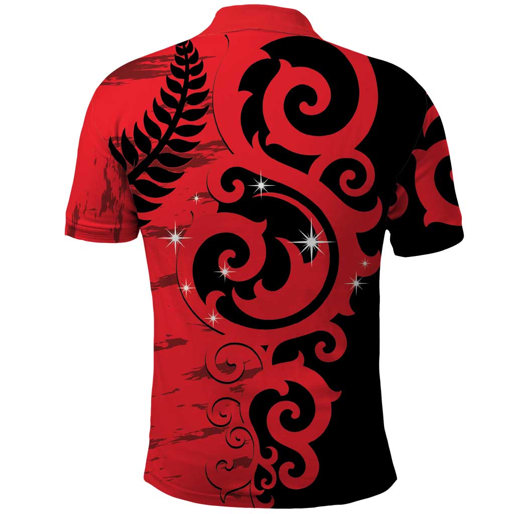New Zealand Matariki Polo Shirt Maori New Year Koru Pattern LT22 - Polynesian Pride