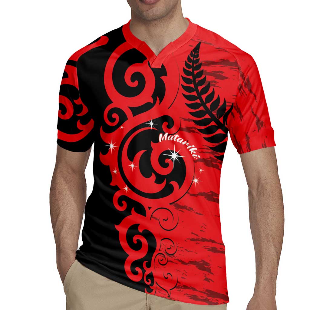 New Zealand Matariki Rugby Jersey Maori New Year Koru Pattern LT22 - Polynesian Pride