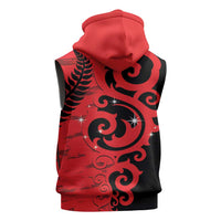 New Zealand Matariki Sleeveless Hoodie Maori New Year Koru Pattern LT22 - Polynesian Pride