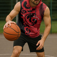 New Zealand Matariki Sleeveless Hoodie Maori New Year Koru Pattern LT22 - Polynesian Pride