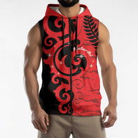 New Zealand Matariki Sleeveless Zip Hoodie Maori New Year Koru Pattern LT22 - Polynesian Pride