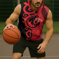 New Zealand Matariki Sleeveless Zip Hoodie Maori New Year Koru Pattern LT22 - Polynesian Pride
