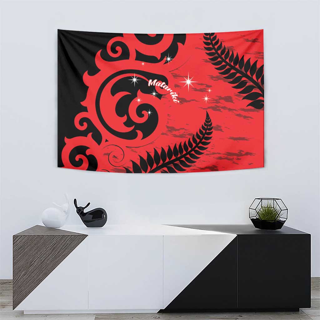 New Zealand Matariki Tapestry Maori New Year Koru Pattern LT22 - Polynesian Pride