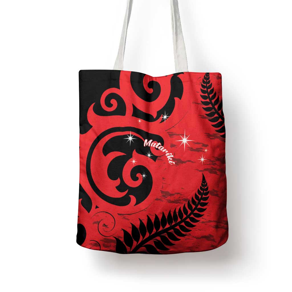 New Zealand Matariki Tote Bag Maori New Year Koru Pattern LT22 - Polynesian Pride
