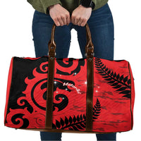 New Zealand Matariki Travel Bag Maori New Year Koru Pattern LT22 Red - Polynesian Pride