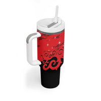 New Zealand Matariki Tumbler With Handle Maori New Year Koru Pattern LT22 - Polynesian Pride