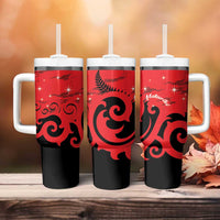 New Zealand Matariki Tumbler With Handle Maori New Year Koru Pattern LT22 - Polynesian Pride