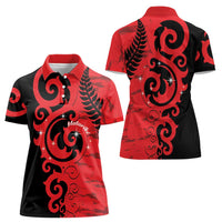 New Zealand Matariki Women Polo Shirt Maori New Year Koru Pattern LT22 - Polynesian Pride