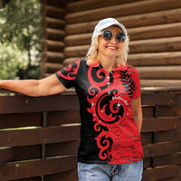 New Zealand Matariki Women Polo Shirt Maori New Year Koru Pattern LT22 - Polynesian Pride