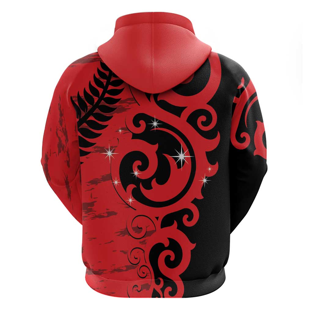 New Zealand Matariki Zip Hoodie Maori New Year Koru Pattern LT22 - Polynesian Pride