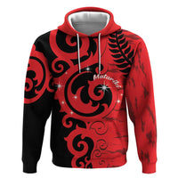 New Zealand Matariki Zip Hoodie Maori New Year Koru Pattern LT22 Pullover Hoodie Red - Polynesian Pride