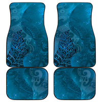 New Zealand Matariki Car Mats Maori Manaia Galaxy Silver Fern Blue Color LT22 - Polynesian Pride