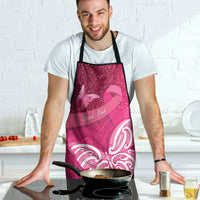New Zealand Breast Cancer Awareness Apron Pink Ribbon Butterfly Maori Pattern LT22 - Polynesian Pride