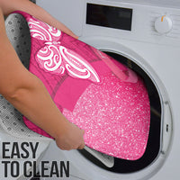 New Zealand Breast Cancer Awareness Bathroom Set Pink Ribbon Butterfly Maori Pattern LT22 - Polynesian Pride