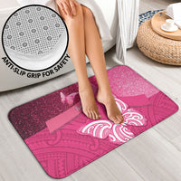 New Zealand Breast Cancer Awareness Bathroom Set Pink Ribbon Butterfly Maori Pattern LT22 - Polynesian Pride