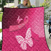 New Zealand Breast Cancer Awareness Quilt Pink Ribbon Butterfly Maori Pattern