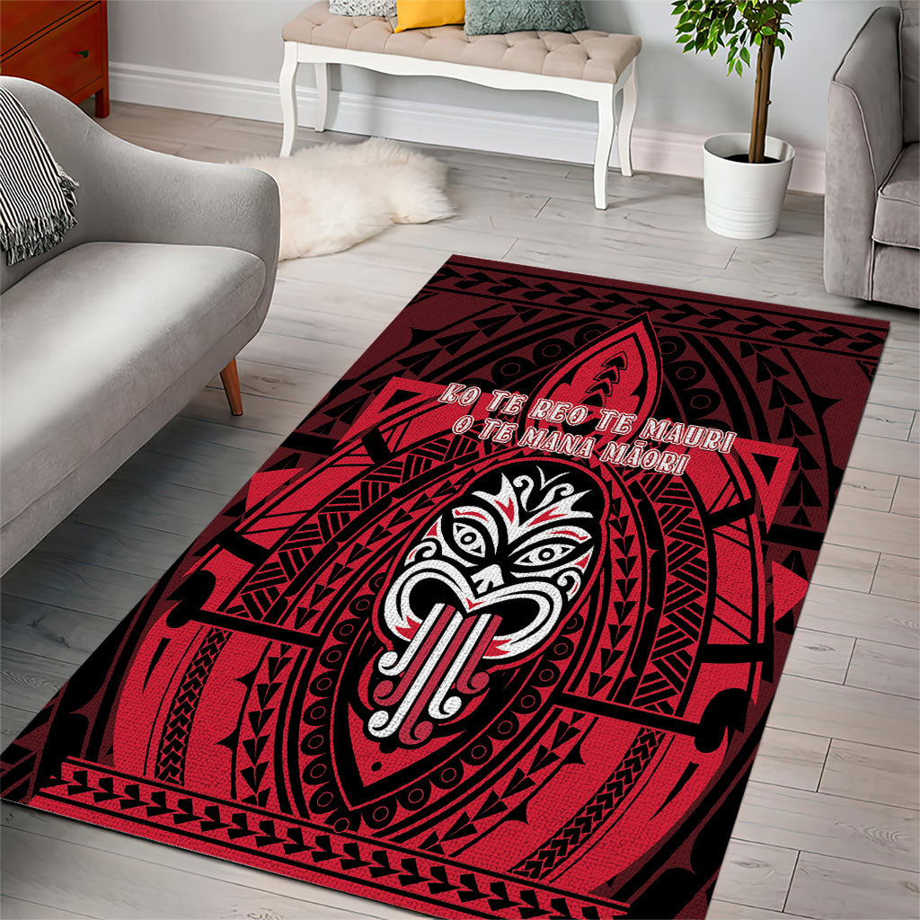 New Zealand Maori Language Week Area Rug Te Wiki O Te Reo Maori Hei Tiki LT22 - Polynesian Pride