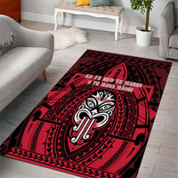 New Zealand Maori Language Week Area Rug Te Wiki O Te Reo Maori Hei Tiki LT22 - Polynesian Pride