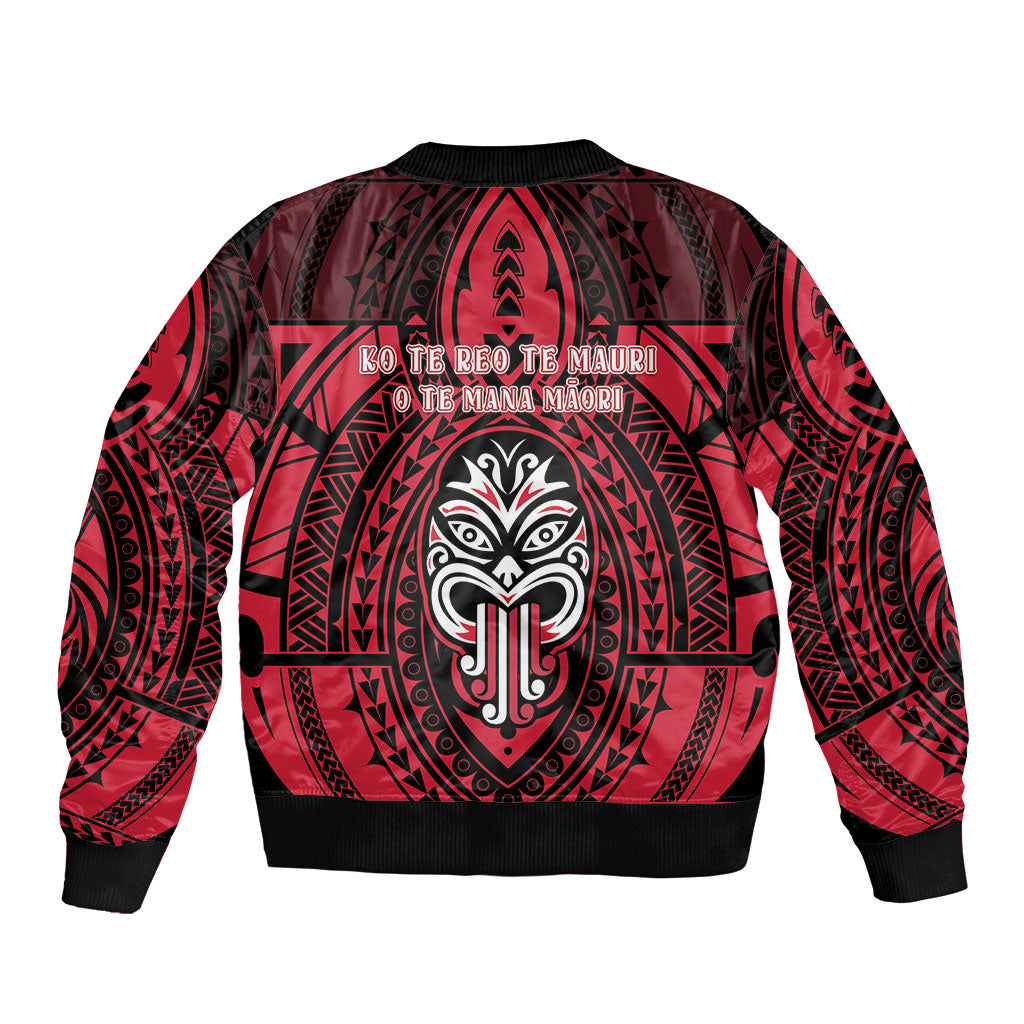 New Zealand Maori Language Week Bomber Jacket Te Wiki O Te Reo Maori Hei Tiki LT22 - Polynesian Pride