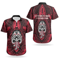 New Zealand Maori Language Week Couples Matching Off Shoulder Short Dress and Hawaiian Shirt Te Wiki O Te Reo Maori Hei Tiki LT22 - Polynesian Pride