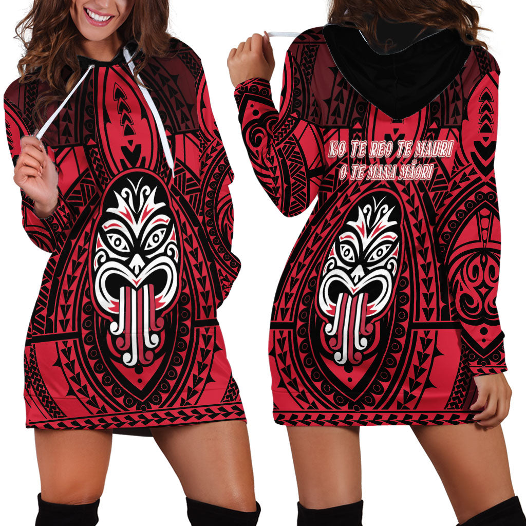 New Zealand Maori Language Week Hoodie Dress Te Wiki O Te Reo Maori Hei Tiki LT22 - Polynesian Pride