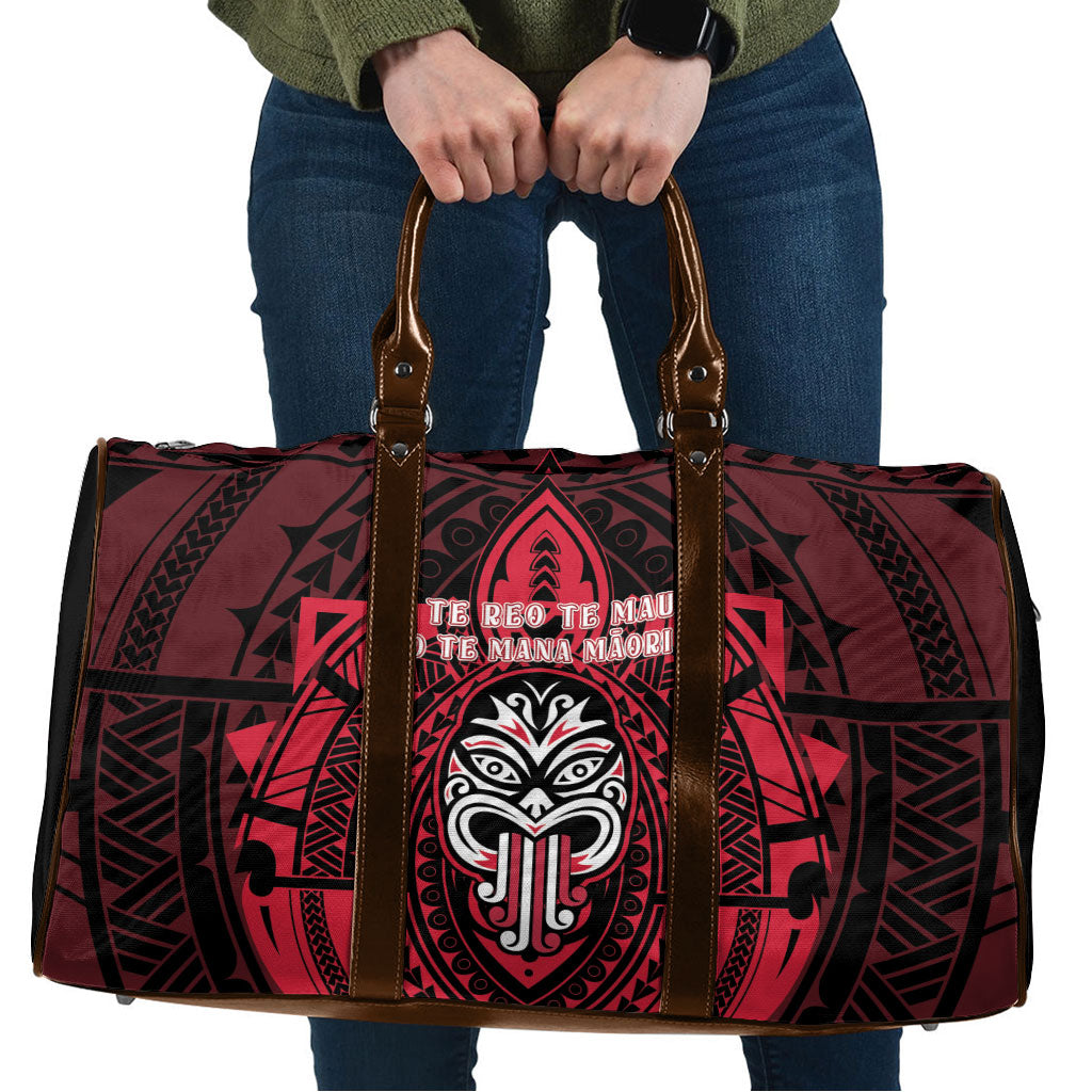 New Zealand Maori Language Week Travel Bag Te Wiki O Te Reo Maori Hei Tiki LT22 Red - Polynesian Pride