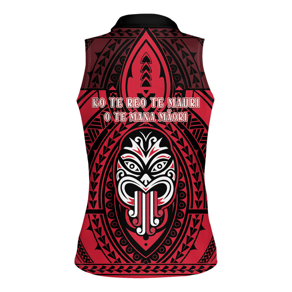 New Zealand Maori Language Week Women Sleeveless Polo Shirt Te Wiki O Te Reo Maori Hei Tiki LT22 - Polynesian Pride