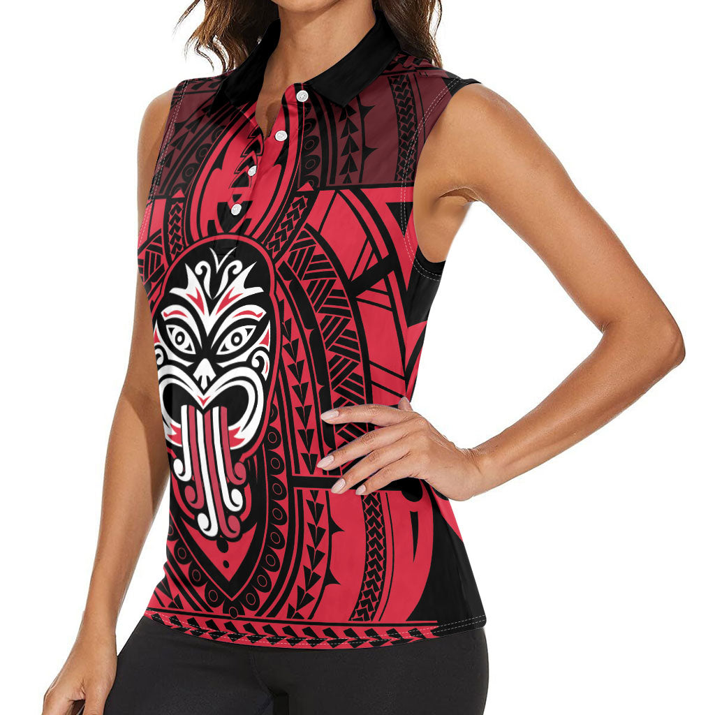 New Zealand Maori Language Week Women Sleeveless Polo Shirt Te Wiki O Te Reo Maori Hei Tiki LT22 - Polynesian Pride