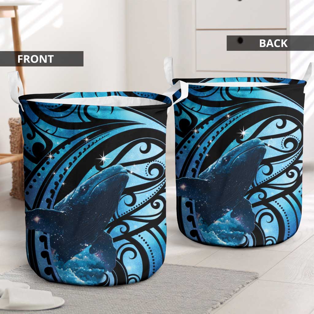 New Zealand Matariki Laundry Basket Maori Humpback Whale Galaxy LT22 - Polynesian Pride