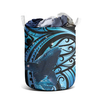 New Zealand Matariki Laundry Basket Maori Humpback Whale Galaxy LT22 - Polynesian Pride