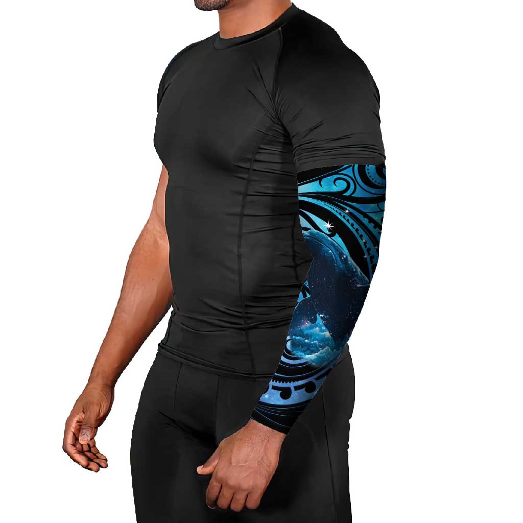 New Zealand Matariki Arm Sleeves Maori Humpback Whale Galaxy