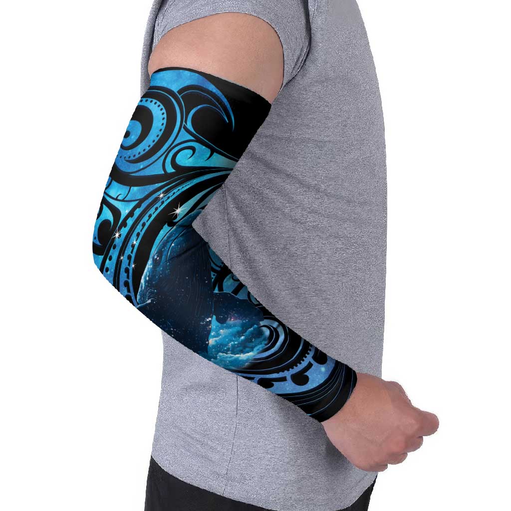 New Zealand Matariki Arm Sleeves Maori Humpback Whale Galaxy