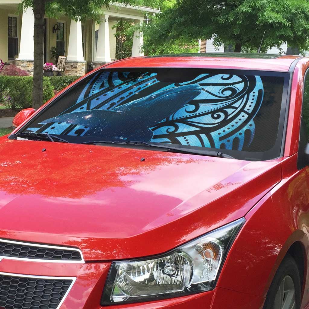 New Zealand Matariki Auto Sun Shade Maori Humpback Whale Galaxy LT22 - Polynesian Pride