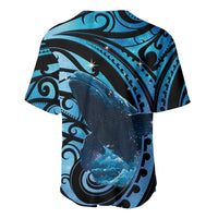New Zealand Matariki Baseball Jersey Maori Humpback Whale Galaxy LT22 - Polynesian Pride