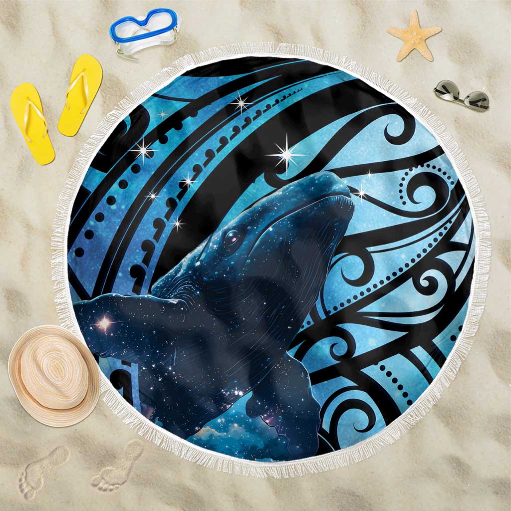New Zealand Matariki Beach Blanket Maori Humpback Whale Galaxy