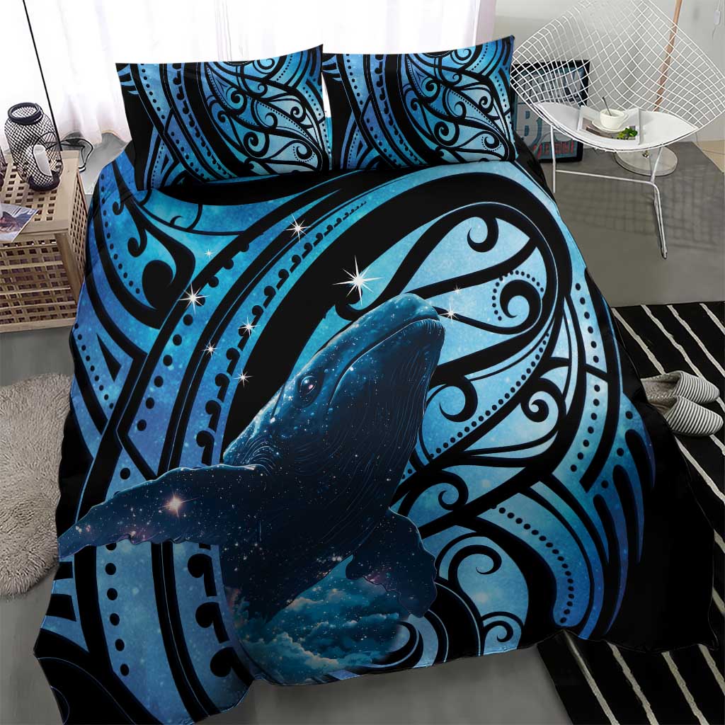 New Zealand Matariki Bedding Set Maori Humpback Whale Galaxy