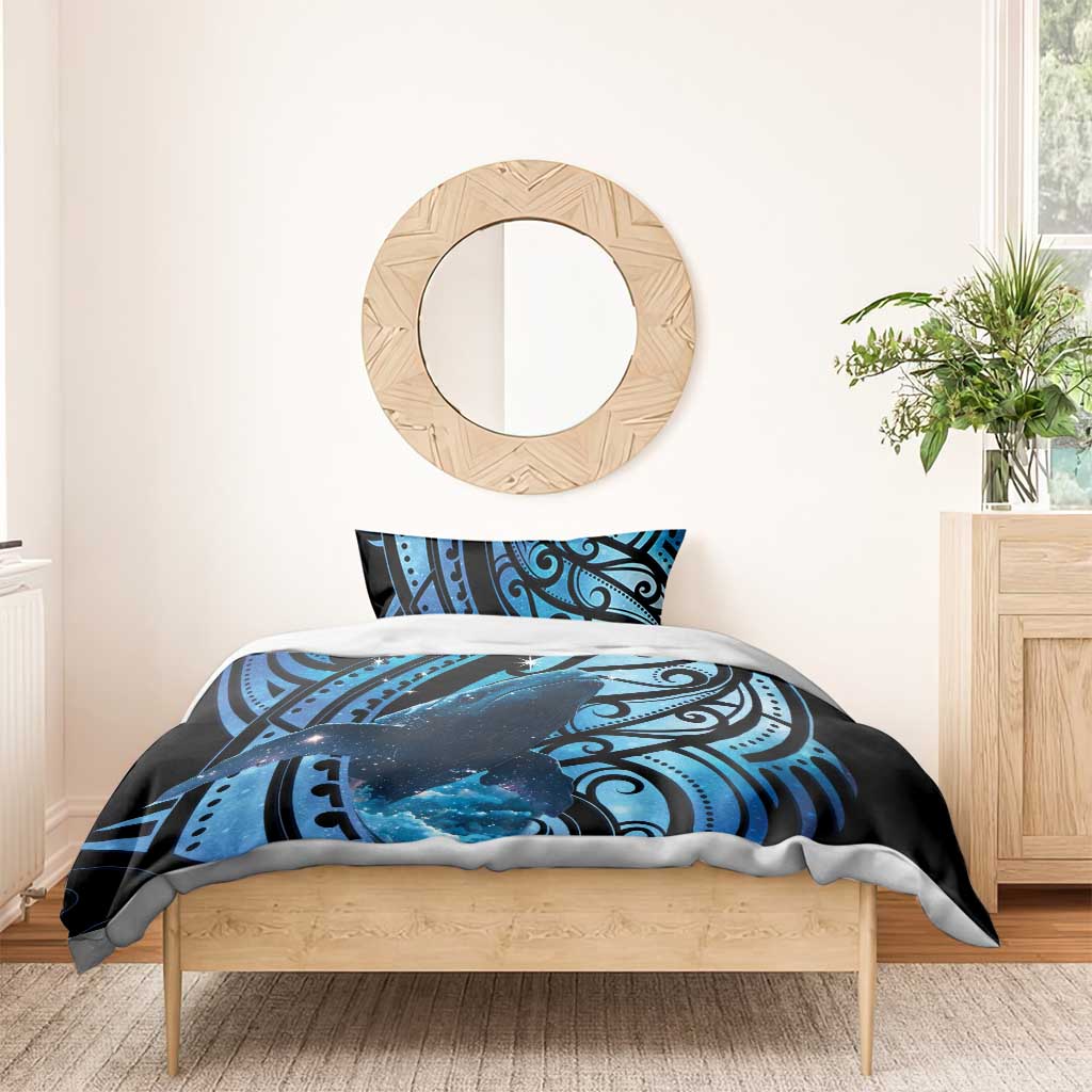 New Zealand Matariki Bedding Set Maori Humpback Whale Galaxy