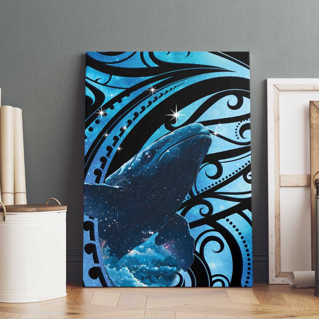New Zealand Matariki Canvas Wall Art Maori Humpback Whale Galaxy LT22 - Polynesian Pride