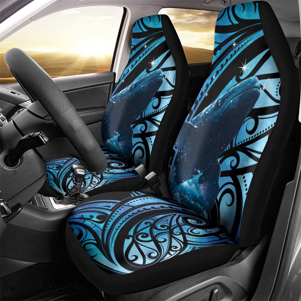New Zealand Matariki Car Seat Cover Maori Humpback Whale Galaxy LT22 - Polynesian Pride