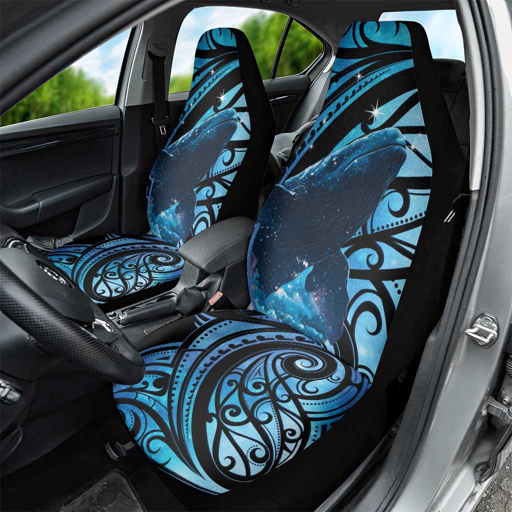 New Zealand Matariki Car Seat Cover Maori Humpback Whale Galaxy LT22 - Polynesian Pride