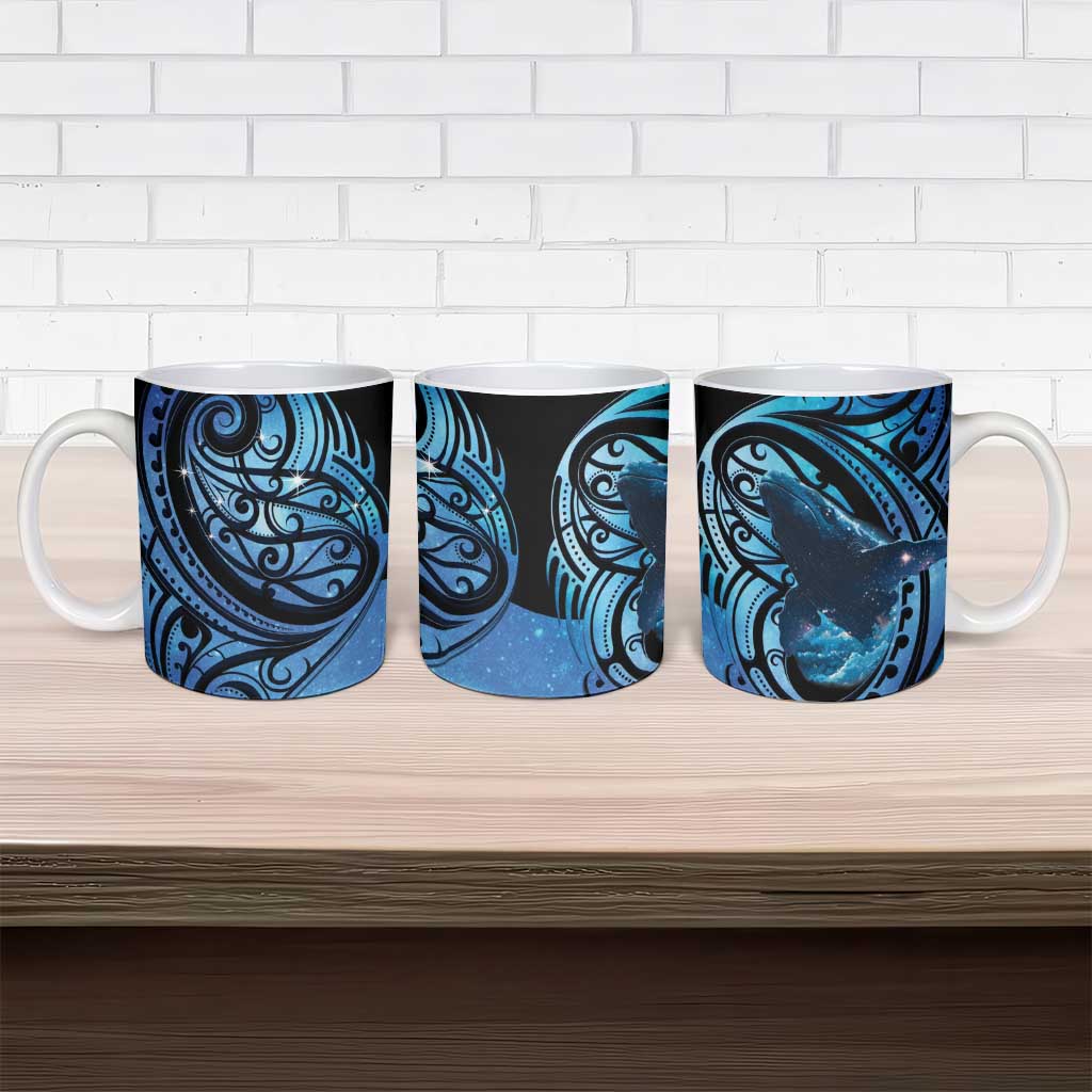 New Zealand Matariki Ceramic Mug Maori Humpback Whale Galaxy LT22 - Polynesian Pride